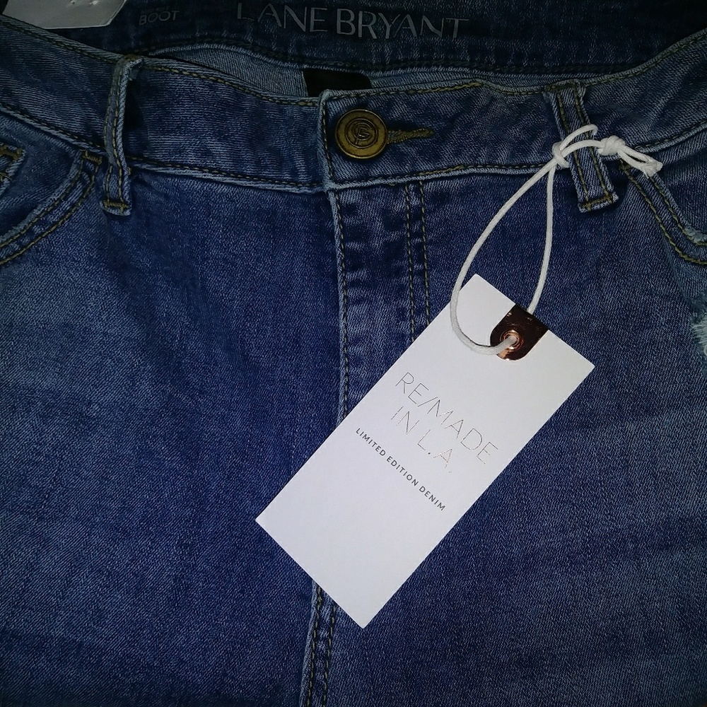 Lane Bryant Re/Made In L.A Straight Crop Jean - Picture 7 of 8